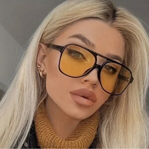 Vintage Oversized Fashion Glasses